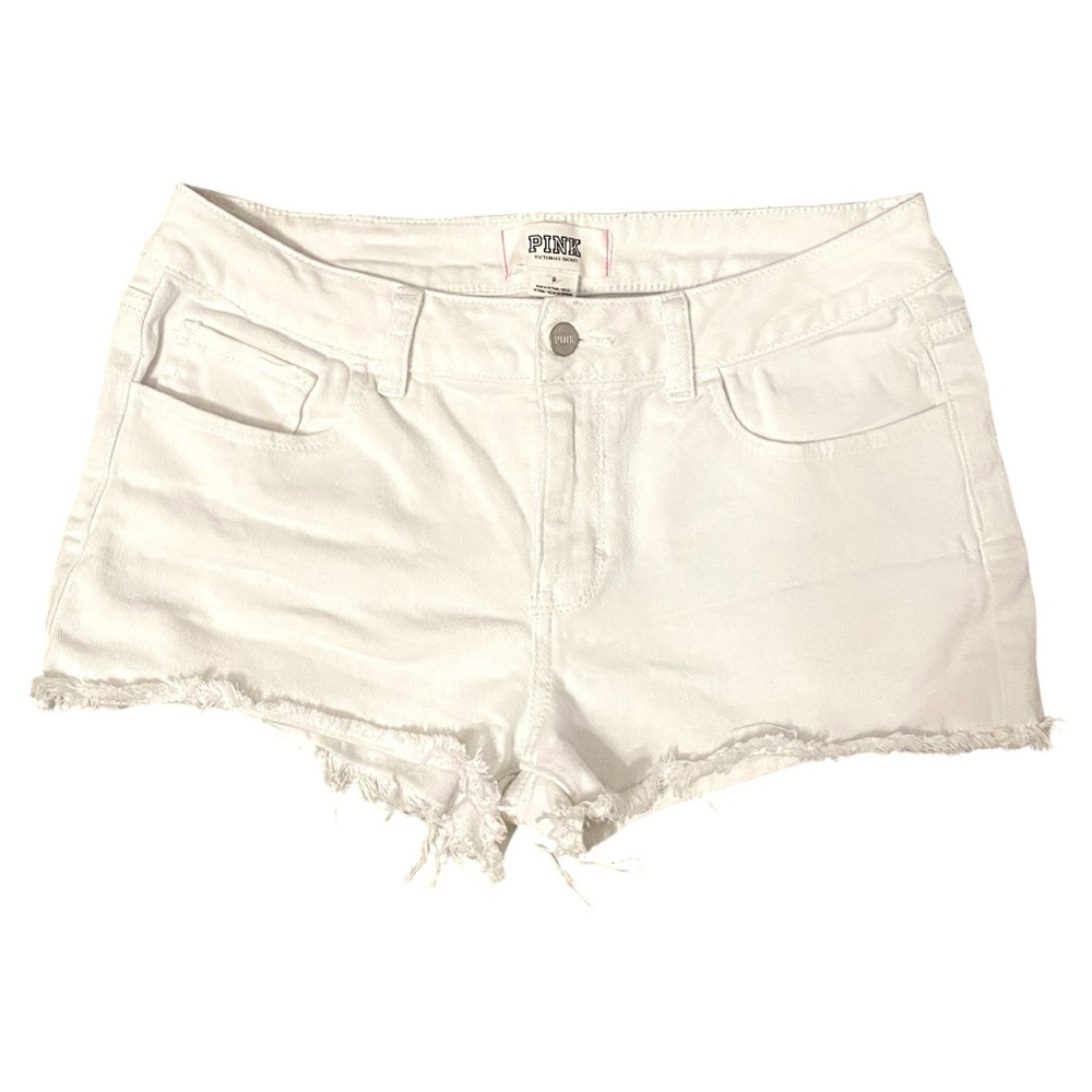 Victoria’s Secret PINK White Denim Shorts Size 8